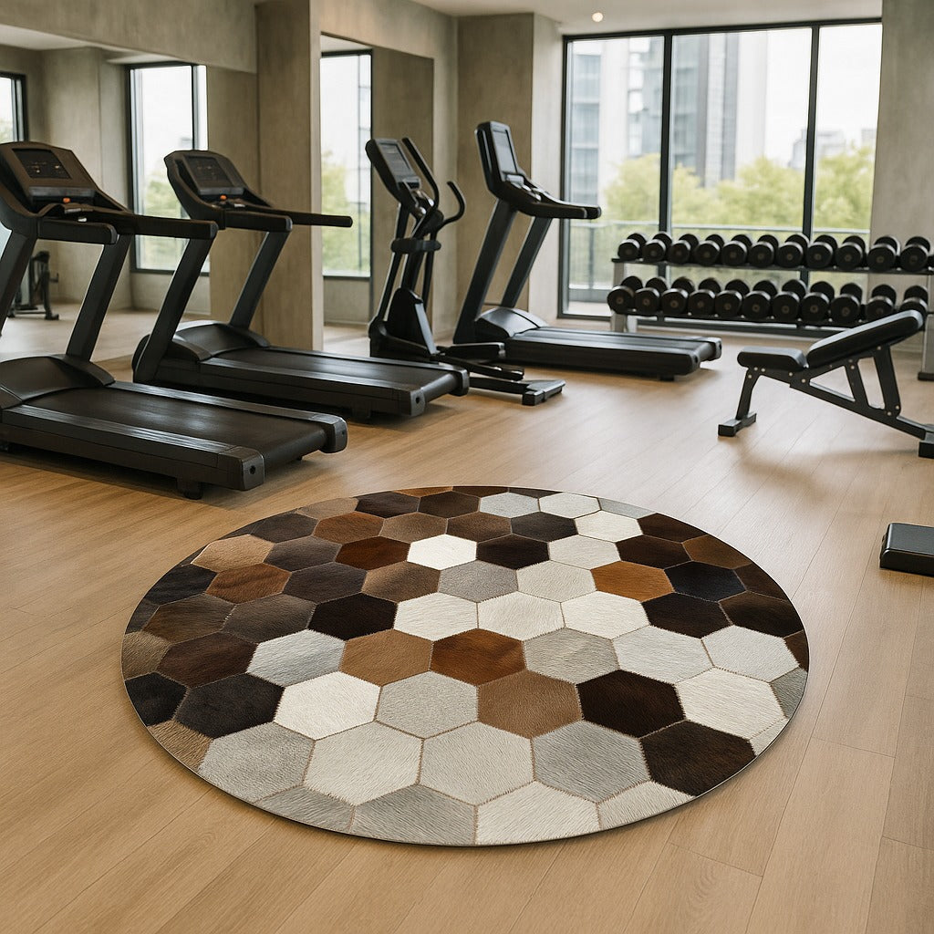 Luxrurious Cowhide Patchwork Rug Cowhide Kingdom