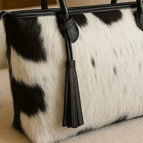 Hair on Cowhide Tote Bag Purse Women Cowhide Kingdom