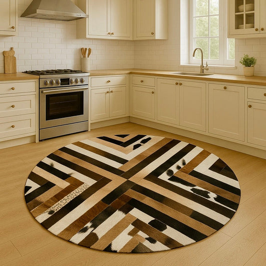 Cowhide Patchwork Rug | Home Decor Cowhide Kingdom