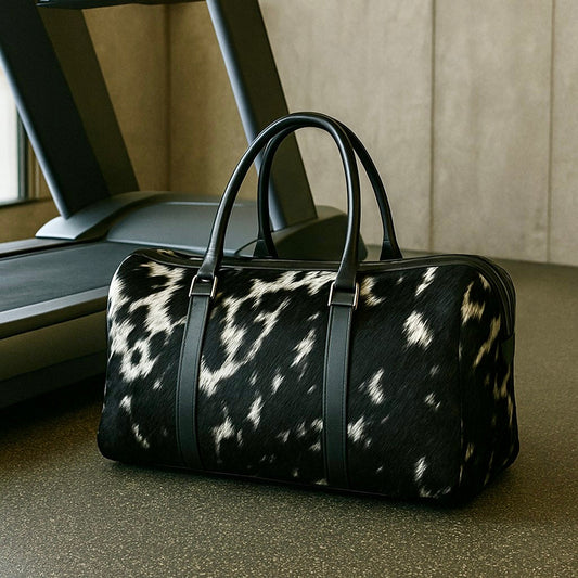 Hair on Cowhide Duffel Bag | Gym Bag Cowhide Kingdom