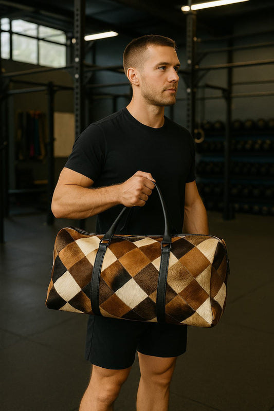 Cowhide Large Duffel Bag Cowhide Kingdom
