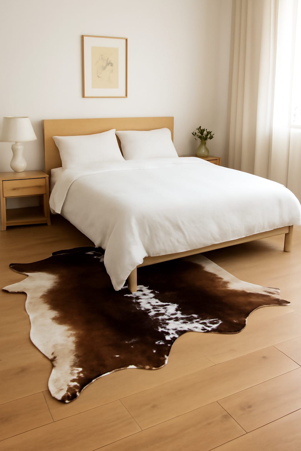 Tricolor Cowhide Rug Black and White Hide Rug Cow Skin Rug Cowhide Kingdom