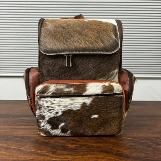 Genuine Leather Laptop Bag Front View