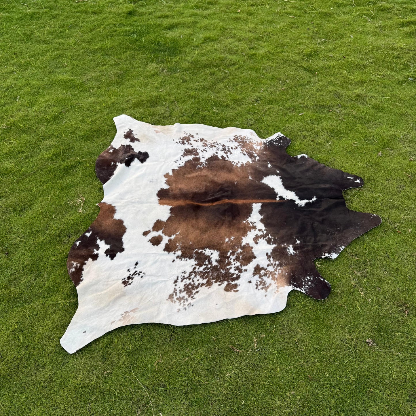 Natural Cowhide Rug Brown White – Genuine Tricolor Cowhide Area Rug