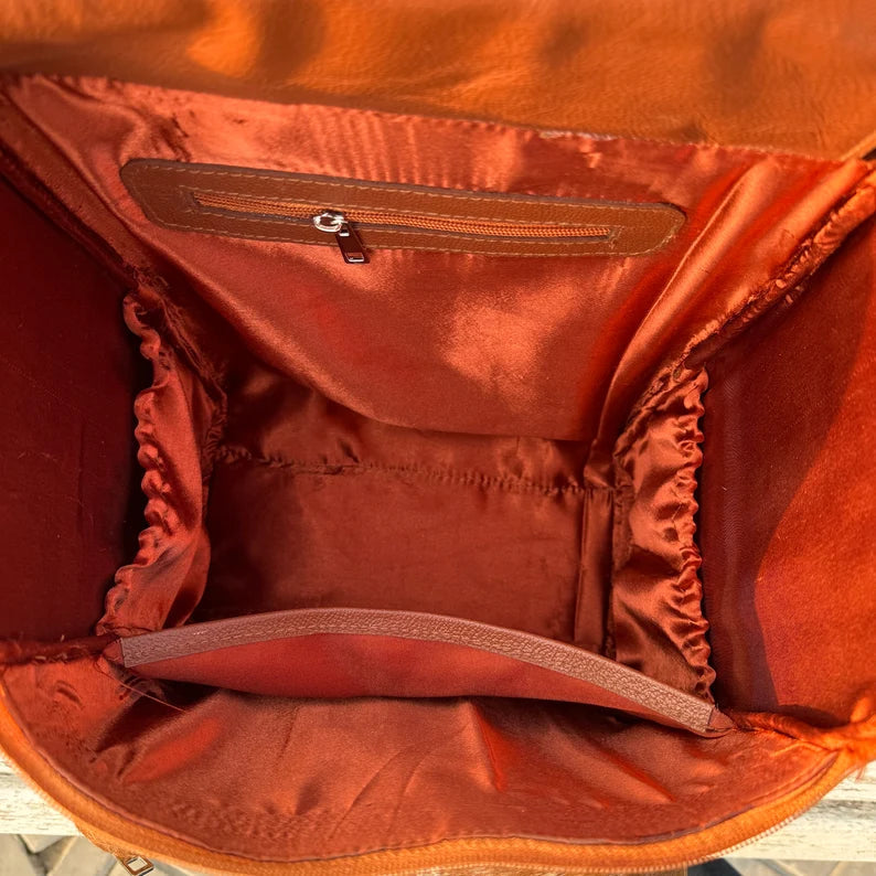 Hair on Cowhide Backpack Bag | Cowhide Leather Backpack Bag for Travel | Gym Bag | Free Shipping Cowhide Kingdom