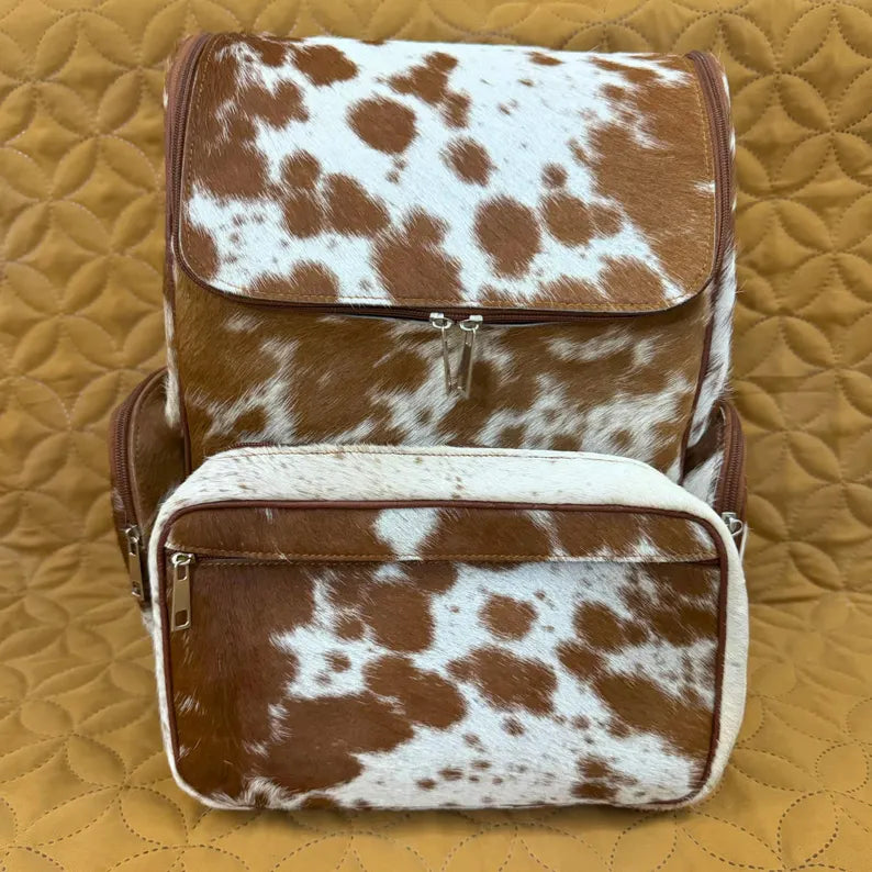 Cowhide Backpack Bag Travel Bag Cowhide Kingdom
