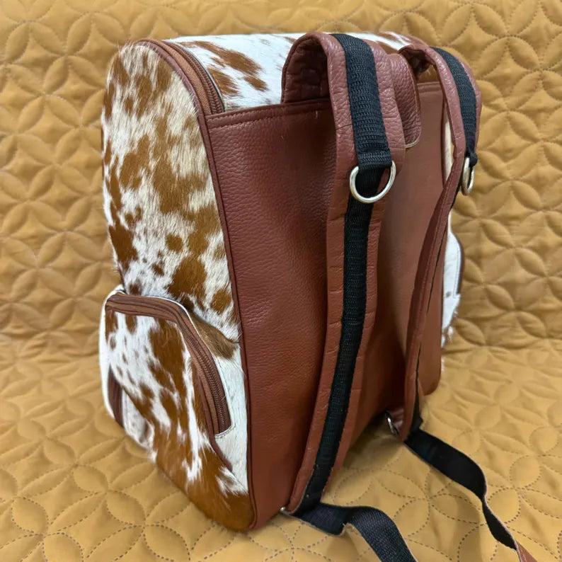 Cowhide Backpack Bag Travel Bag Cowhide Kingdom