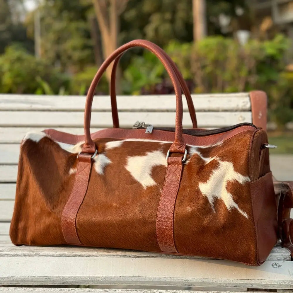 Cowhide Duffle Bag Cowhide Kingdom