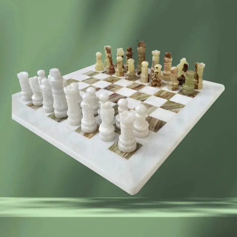 Complete Marble Chess Set and factory Board