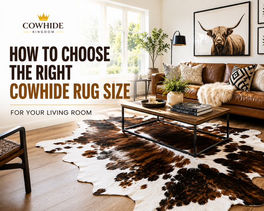 How to Choose the Right Cowhide Rug Size for Your Living Room