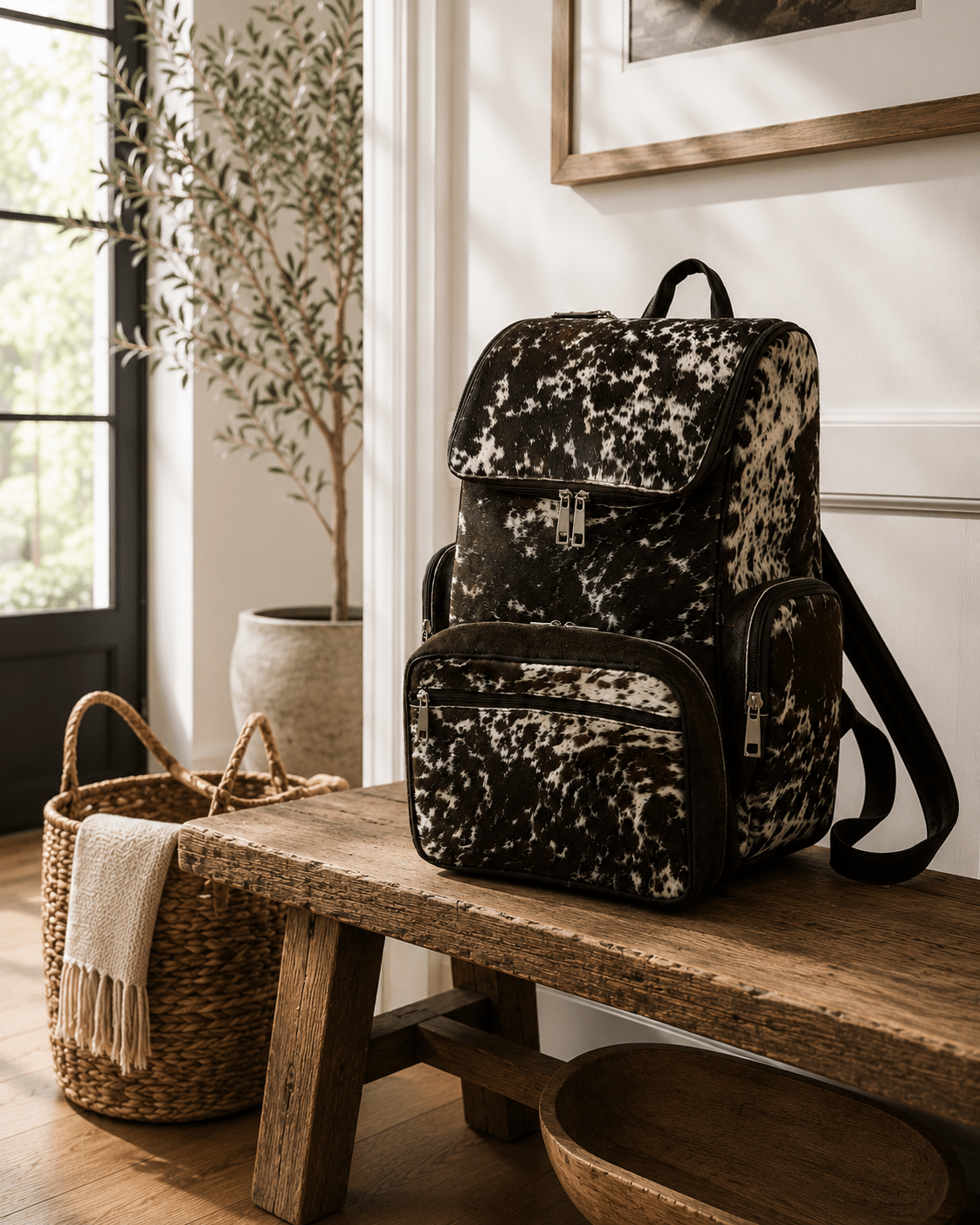 Cowhide Backpack Bag - Cowhide Kingdom