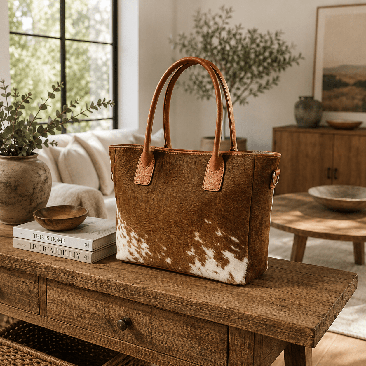 Cowhide Tote Bag - Cowhide Kingdom