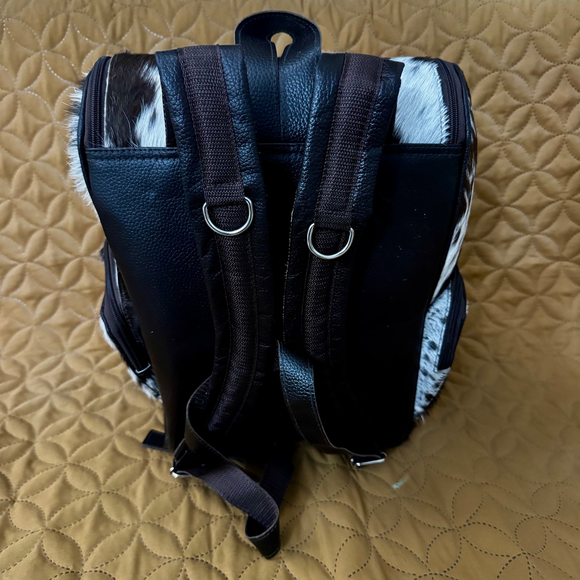 Hair on Cowhide Backpack Bag Diaper Bag Cowhide Kingdom