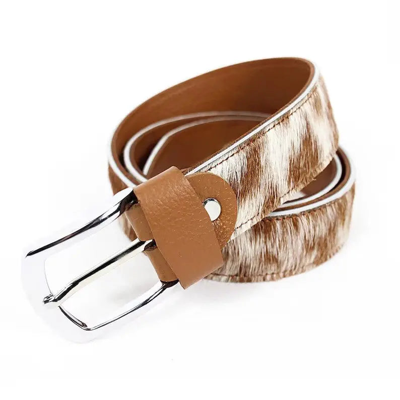 Real Cowhide Belt for Men - Cowhide Kingdom