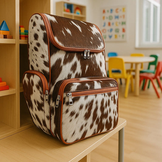 Cowhide Backpack Bag for Toddlers Cowhide Kingdom