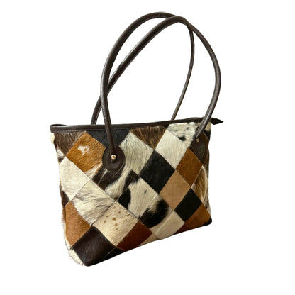 Cowhide Tote Bag Purse Cowhide Kingdom