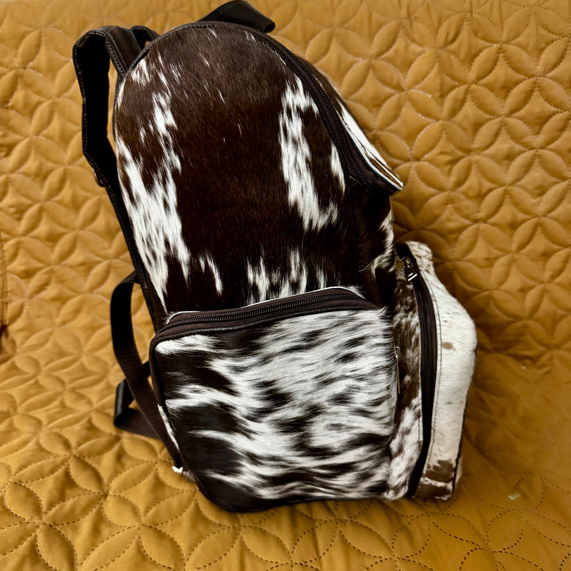 Hair on Cowhide Backpack Bag Diaper Bag Cowhide Kingdom