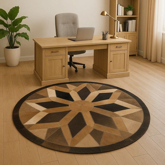 Handmade Cowhide Patchwork Rug Cowhide Kingdom