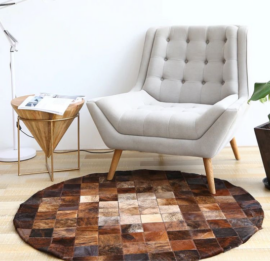 Cowhide Hair Patchwork Rug Home Decor
