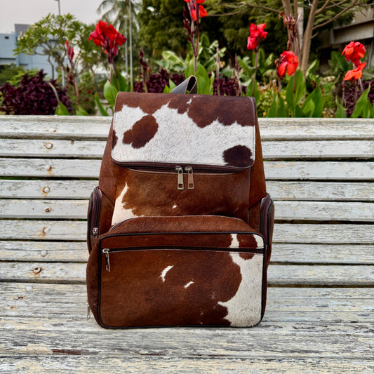 Boho Cowhide Backpack