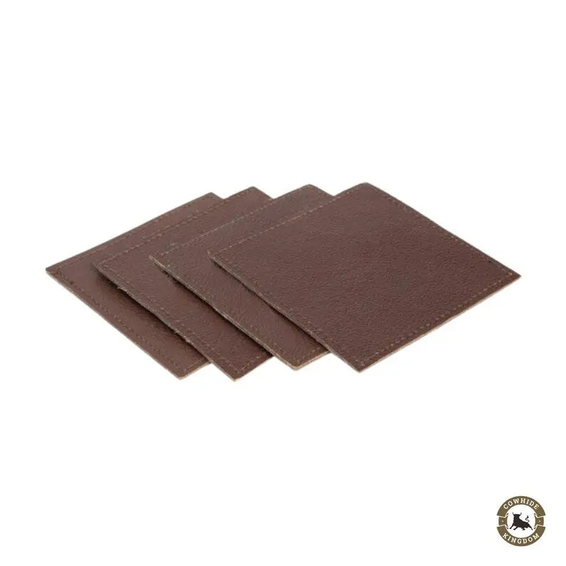 Set of 4 Cow Hide Coasters - Cowhide Kingdom