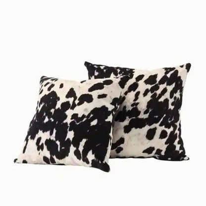 Set of 2 Tricolor Cowhide Pillow Cover - Cowhide Kingdom