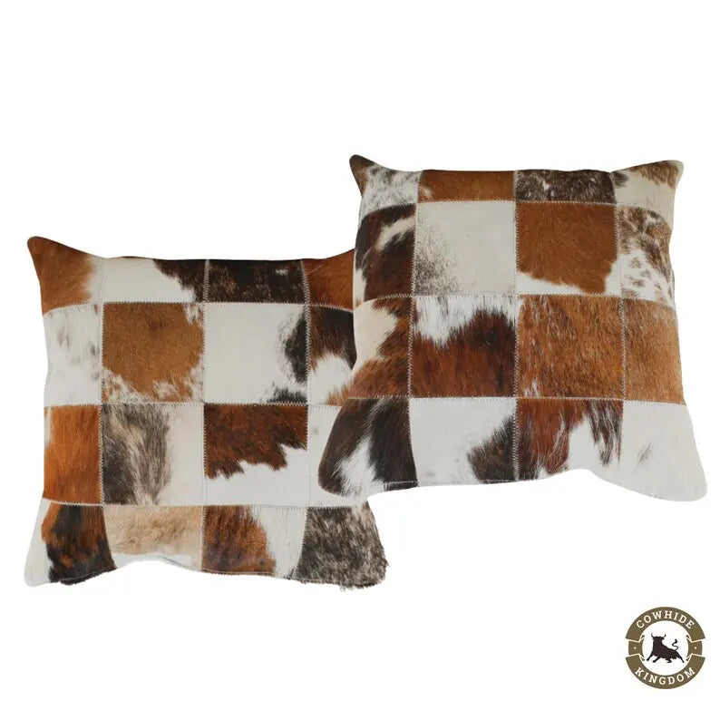 Exotic Cowhide Pillow Covers Set of 2 - Cowhide Kingdom