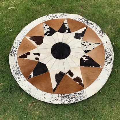 Natural Cowhide Patchwork Rug - Cowhide Kingdom