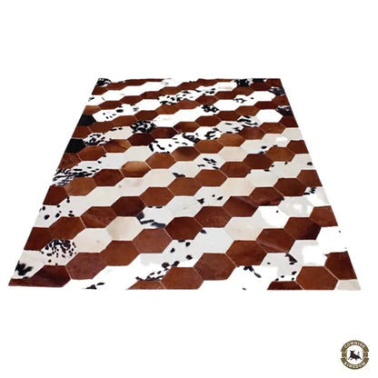 Modern Cowhide Rug Patchwork, Cowhide Runner Rug - Cowhide Kingdom