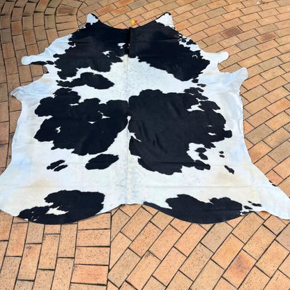 Handmade Black White Cowhide Rug - Cowhide Kingdom