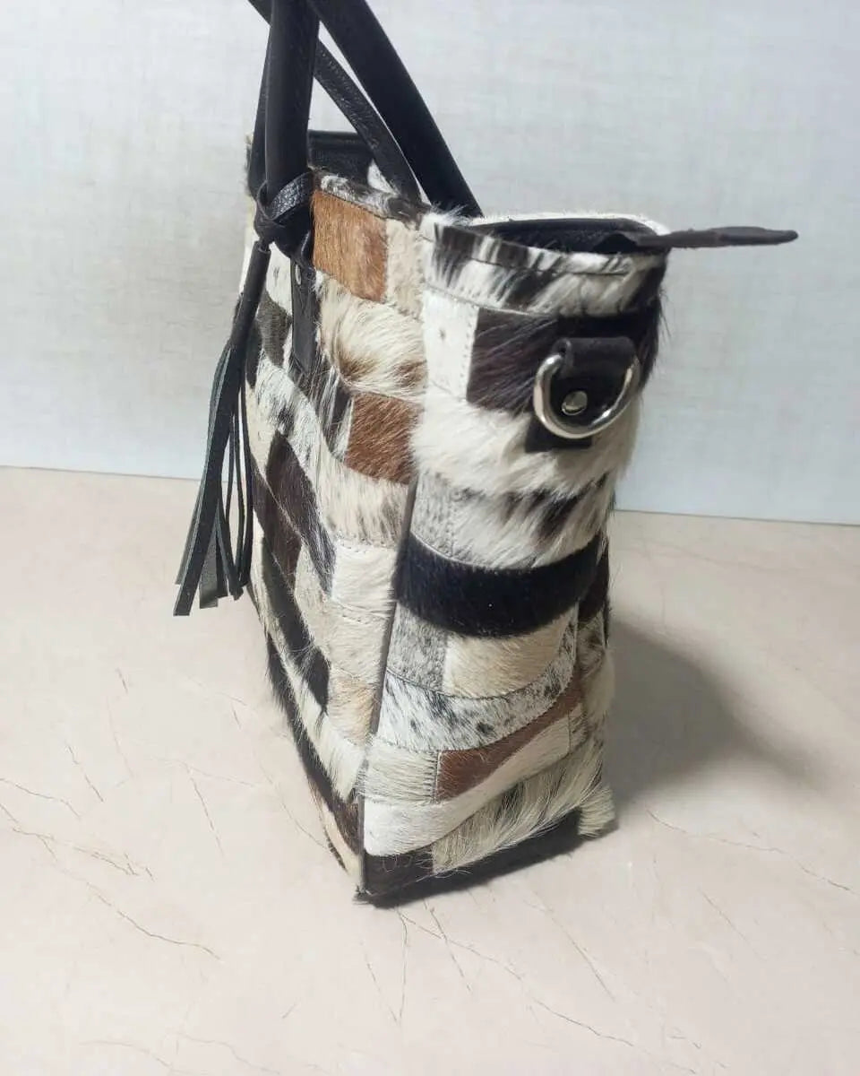 Real Cowhide Tote Bag - Cowhide Kingdom