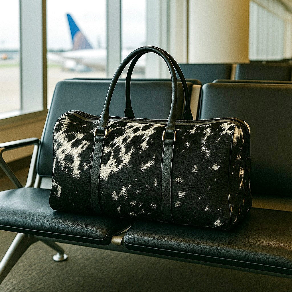 Cowhide Duffel Bag | Travel Bag Cowhide Kingdom