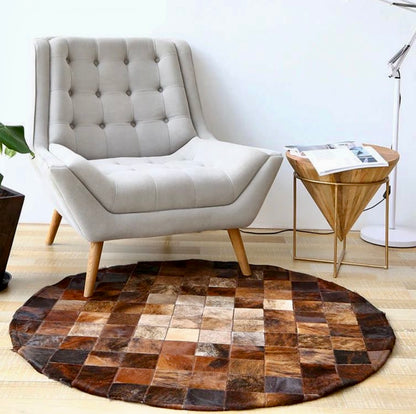 Cowhide Hair Patchwork Rug Home Decor