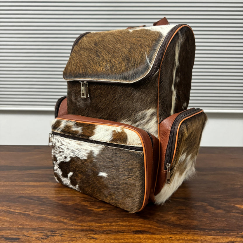 Genuine Leather Laptop Bag Side View