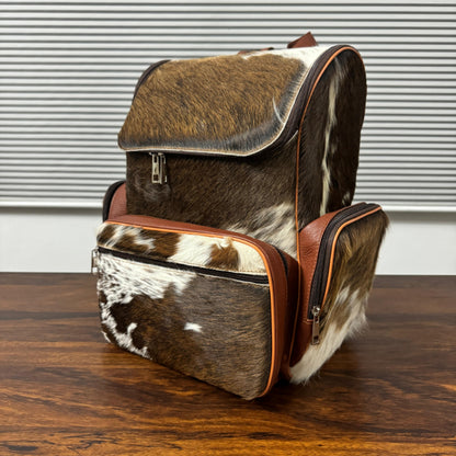 Genuine Leather Laptop Bag Side View