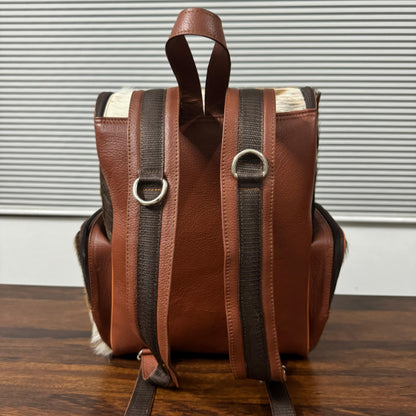 Genuine Leather Laptop Bag showing Back straps