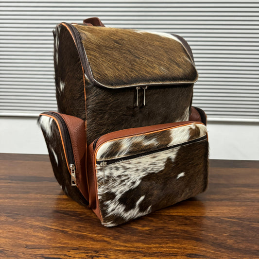 Genuine Leather Laptop Bag Side View
