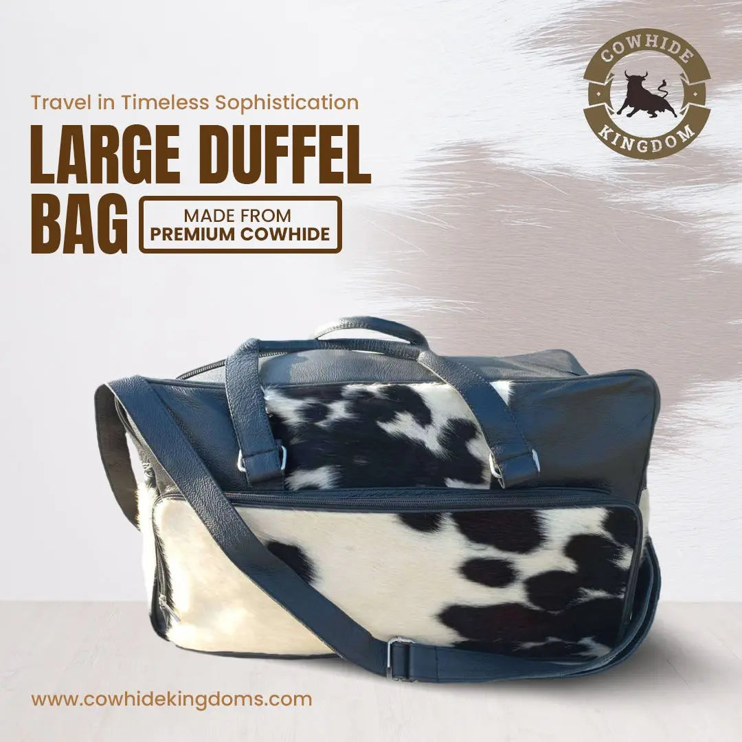 Cowhide Duffel Bag Leather Duffel Bag Cowhide Kingdom