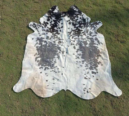 Large Black and White Cowhide Rug - Cowhide Kingdom