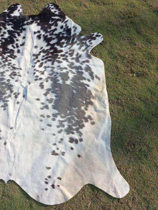 Large Black and White Cowhide Rug - Cowhide Kingdom