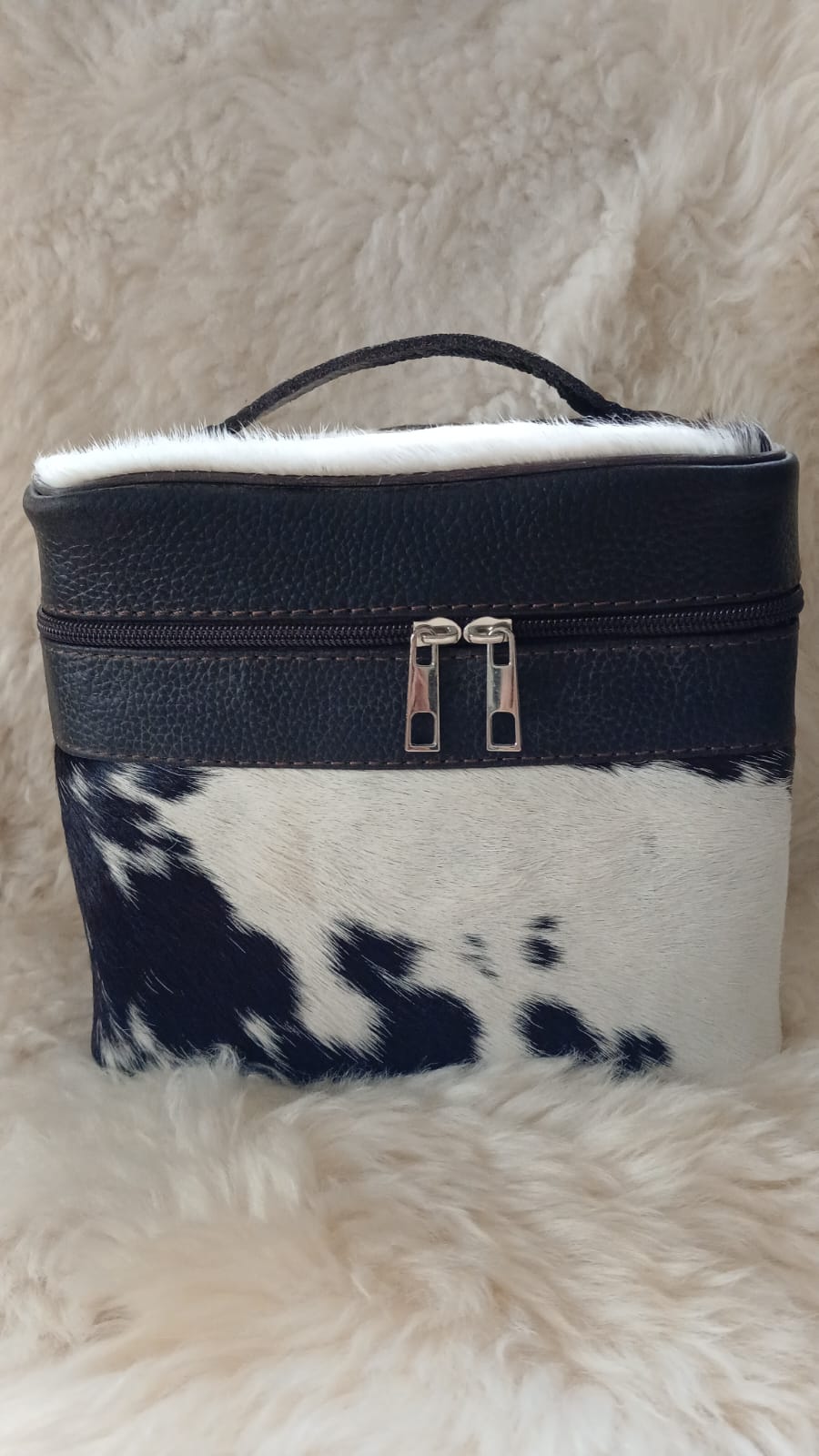 Real Cowhide Beauty Box | Handmade Leather Bridal Gift | See Your Box Before Free Shipping