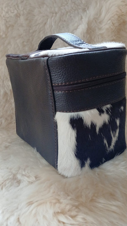 Real Cowhide Beauty Box | Handmade Leather Bridal Gift | See Your Box Before Free Shipping