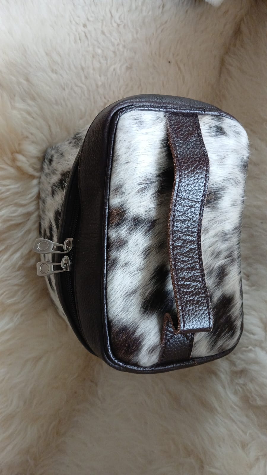 Handmade Cowhide Beauty Box | Genuine Leather Makeup Organizer | See Your Box Before Free Shipping