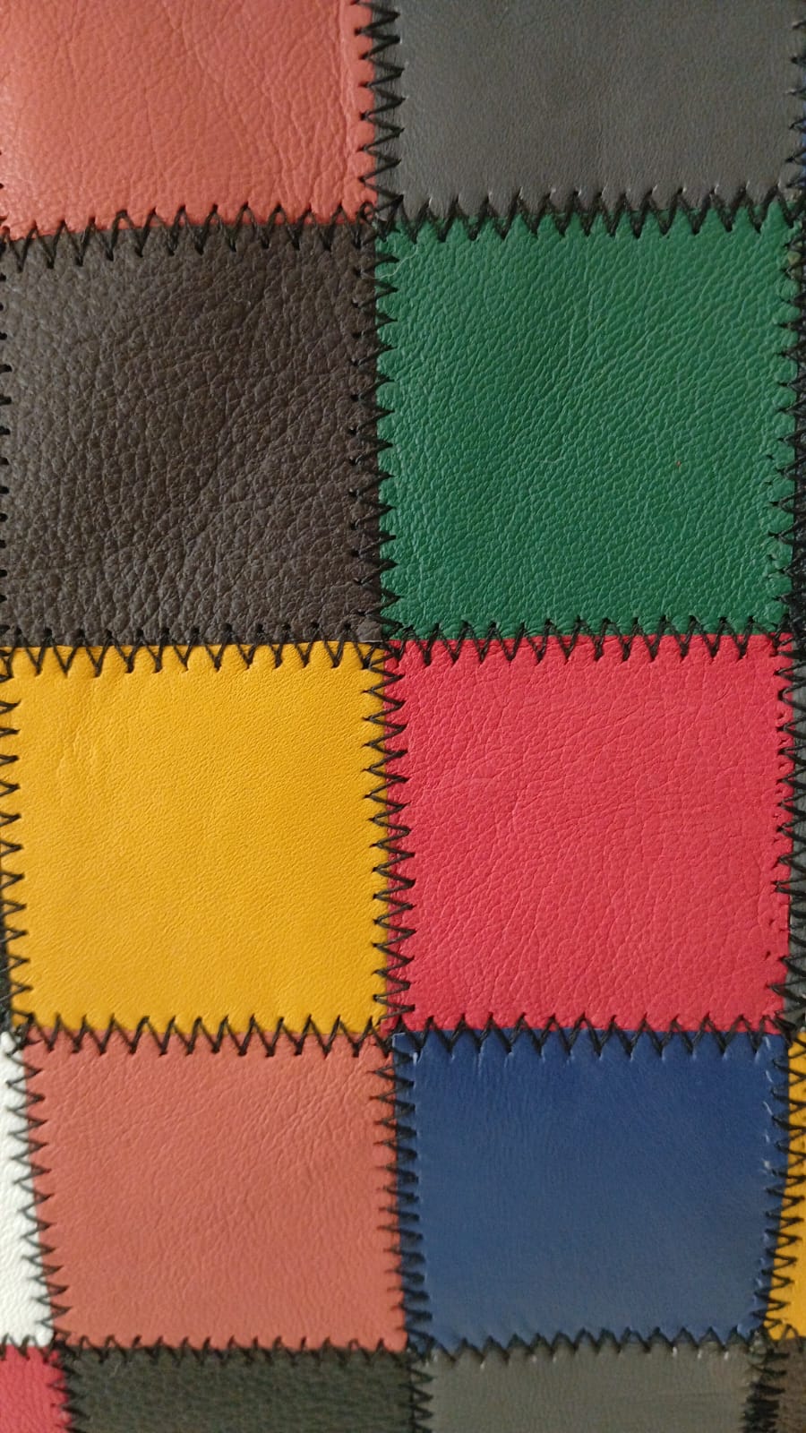 One piece left | Multicolor Patchwork Leather Shoulder Bag | Handmade Genuine Leather Purse for Women