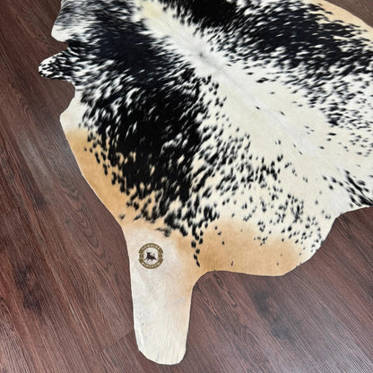 Artisan Black & White Cowhide Rug | Handmade Hair - on Leather Area Rug – PHOTO PREVIEW & FREE SHIPPING - Cowhide Kingdom