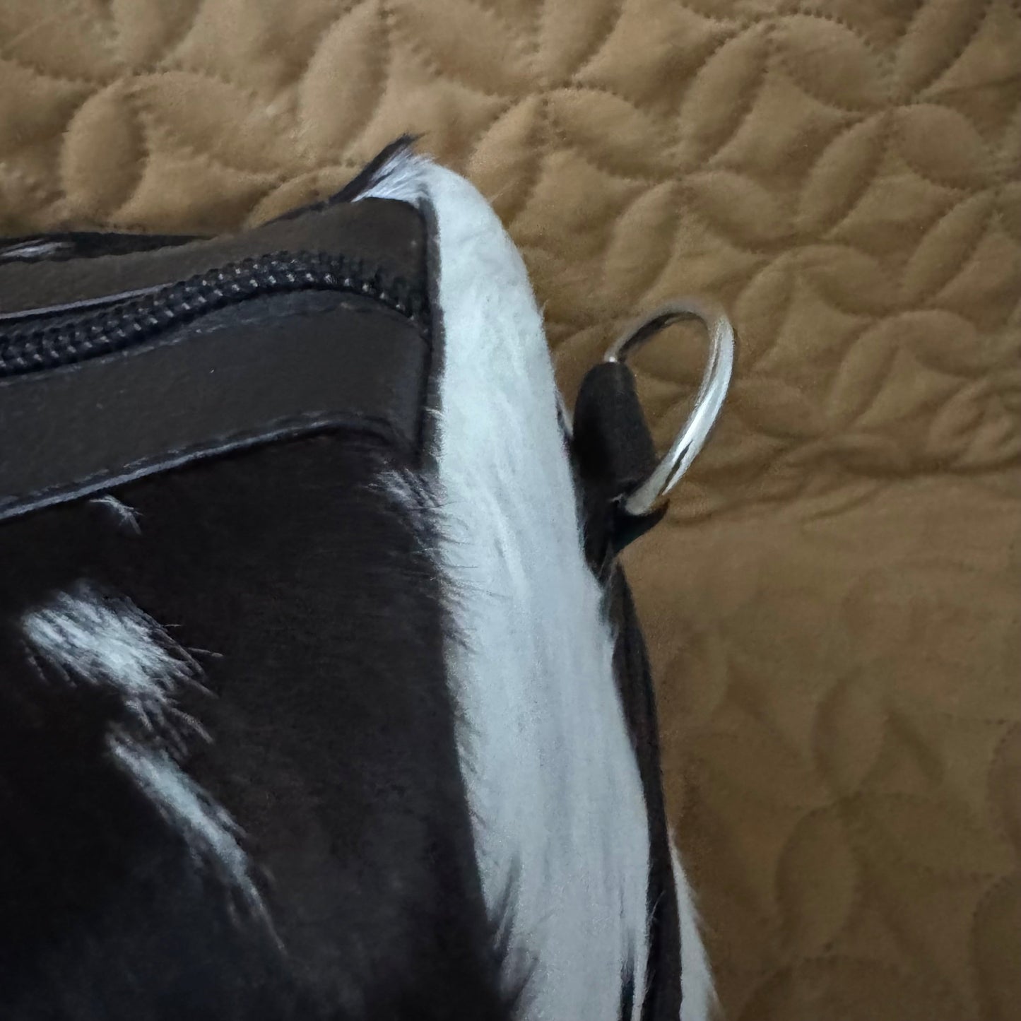 Cowhide Black & White duffle bag for men | Gym bag | SEE YOUR BAG BEFORE FREE SHIPPING - Cowhide Kingdom