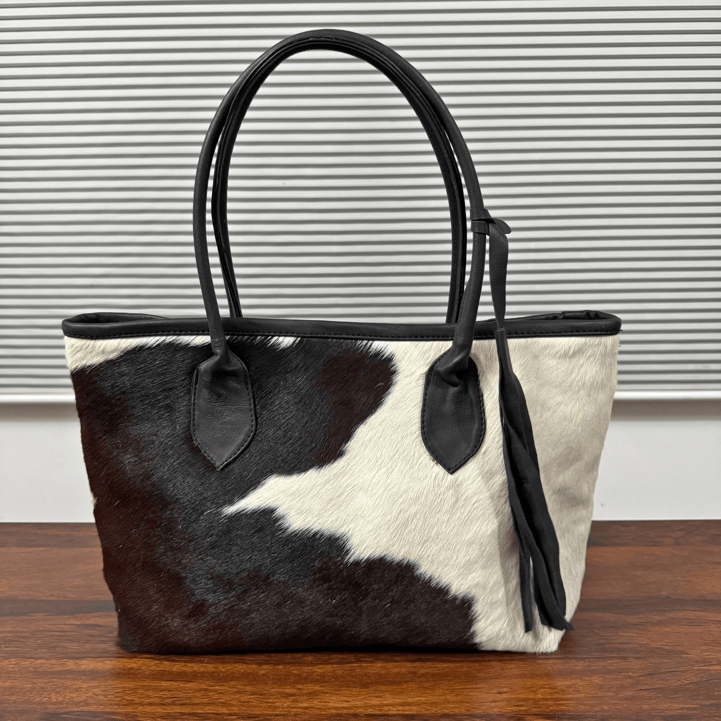 cowhide tote bag for laptop and daily use | Your Bag, Your Choice: Photo Approval Before Free Worldwide Shipping - Cowhide Kingdom