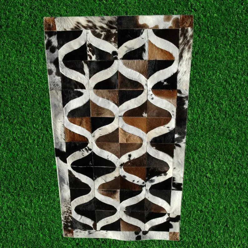 Custom Patchwork Cowhide Rug: 100% Natural Leather – See Your Rug Before We Ship - Cowhide Kingdom