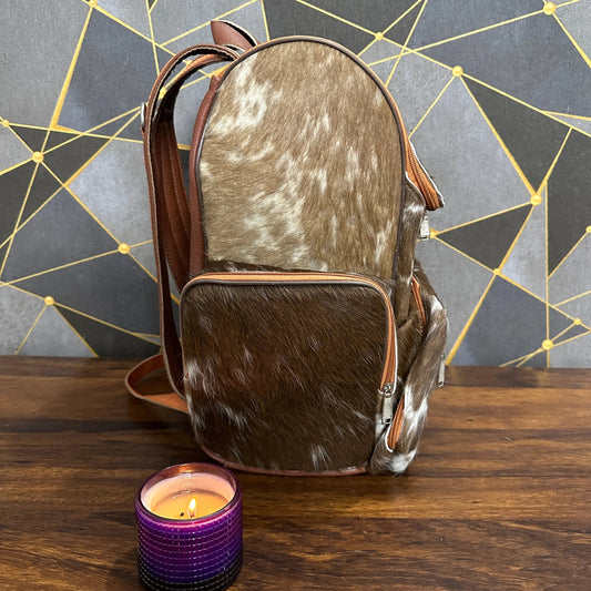 Genuine cowhide diaper backpack bag for moms | handmade cowhide baby diaper bag | trendy cowhide diaper bag for working moms - Cowhide Kingdom
