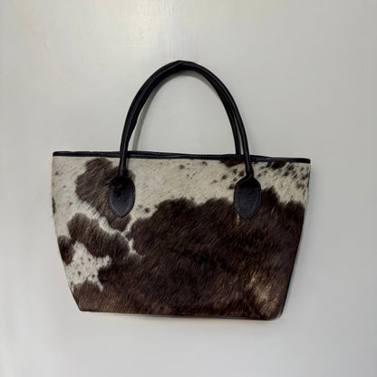 Genuine Cowhide Tote Bag Purse | Hair - On Leather Handbag | SEE YOUR EXACT BAG BEFORE FREE SHIPPING - Cowhide Kingdom